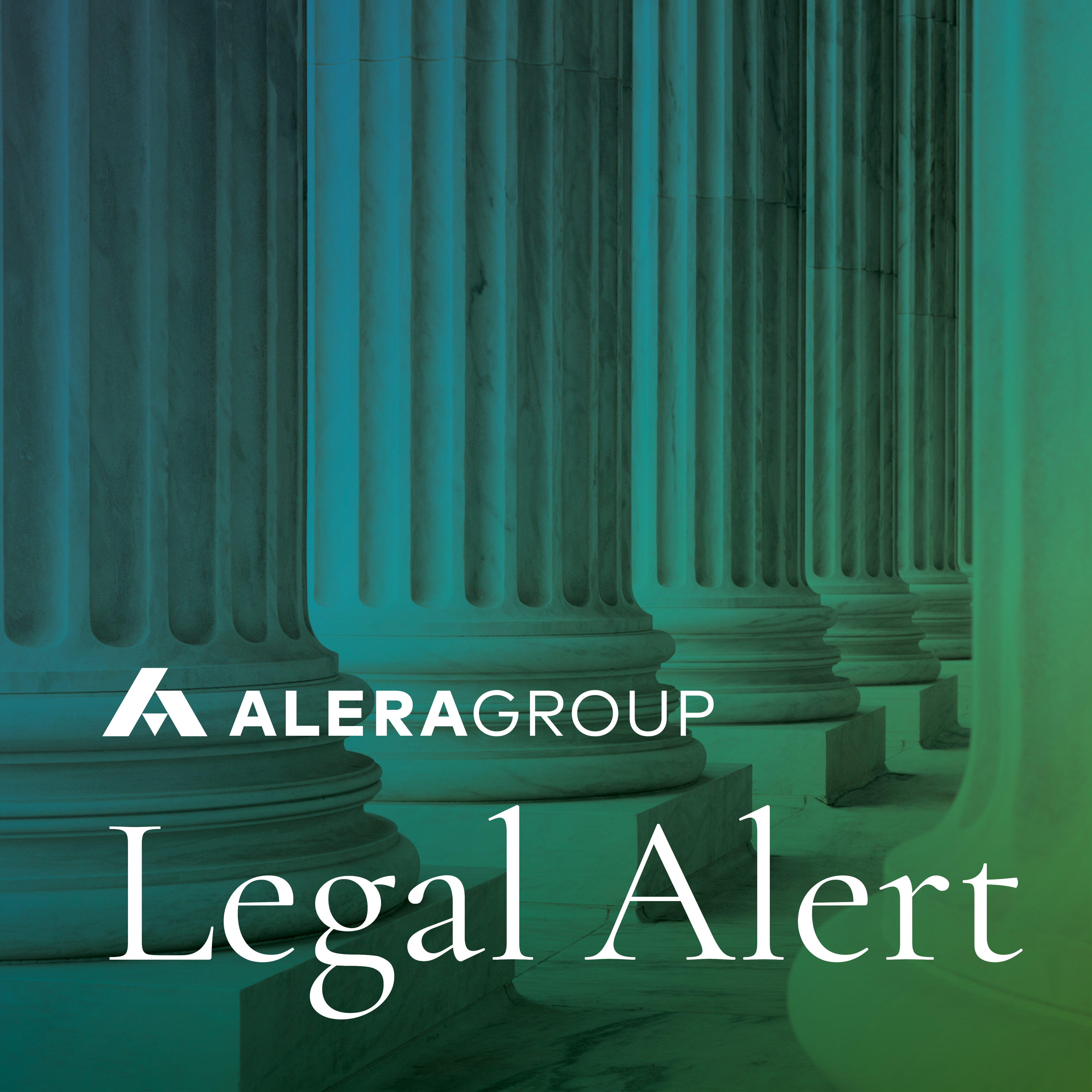 Image with the words reading legal alert