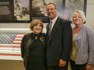Shirley Dreifus, left, Howard Bergstein, president, Erich Courant & Co.; and Marlene Cuadrado, personal lines manager, Courant